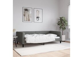 VidaXL Slaapbank Donkergrijs - 100x200cm - 47% Korting!