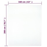 vidaXL Jersey Hoeslakens Katoen Wit - 2 St. - 160x200 cm - 54% Korting