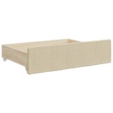 vidaXL Bedlades (2 stuks) crèmekleurig - 50% Korting!