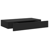 vidaXL Wandschap met Lade Zwart - 68% Korting!