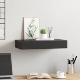 vidaXL Wandschap met Lade Zwart - 68% Korting!