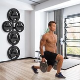 Gewichtsschijfrek Wandmontage - 29% Korting