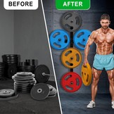 Gewichtsschijfrek Wandmontage - 29% Korting