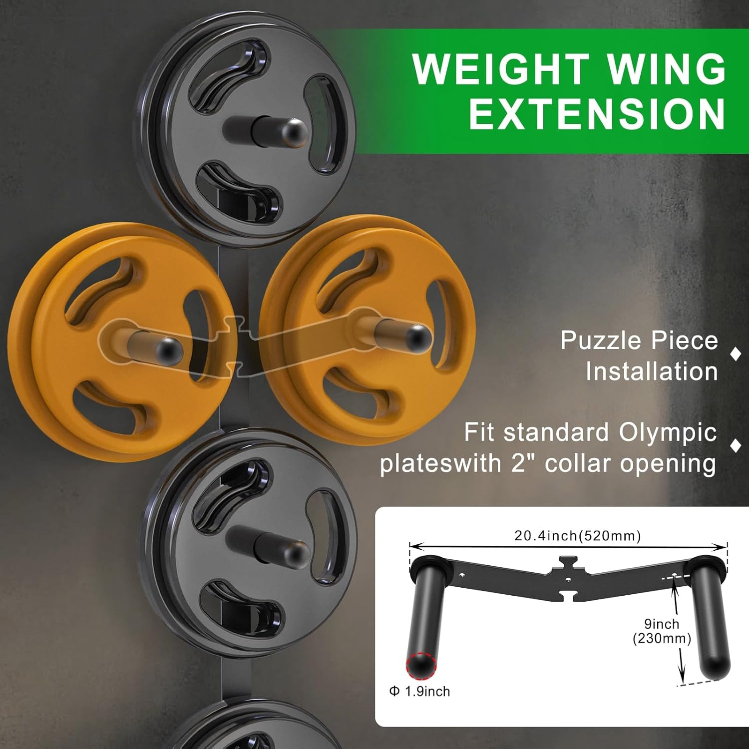 Gewichtsschijfrek Wandmontage - 29% Korting