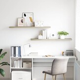 vidaXL Zwevende Wandschappen 2 st. - 69% Korting!