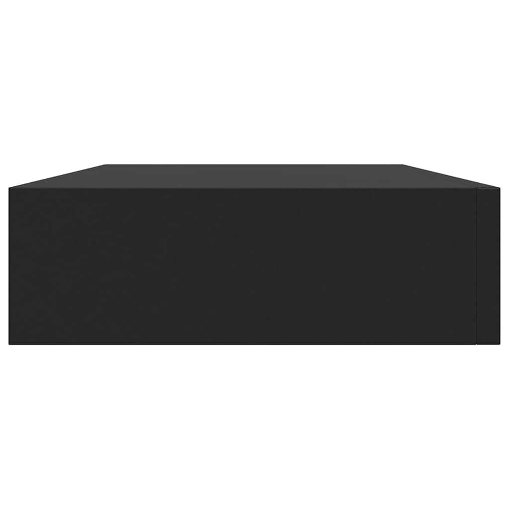 Zwevend Wandschap met Lade - Zwart (51% Korting)