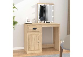 Kaptafel met LED - Sonoma Eiken - 73% Korting!