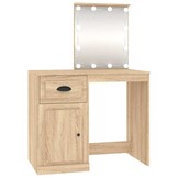Kaptafel met LED - Sonoma Eiken - 73% Korting!