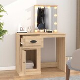 Kaptafel met LED - Sonoma Eiken - 73% Korting!