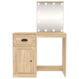 Kaptafel met LED - Sonoma Eiken - 73% Korting!