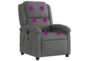 vidaXL Massagestoel Donkergrijs - 49% Korting