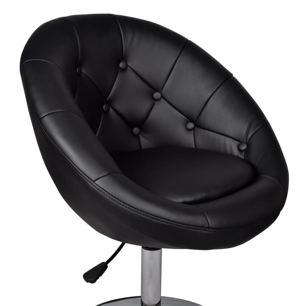 VidaXL Barstoelen Kunstleer Zwart (2 st.) - 57% Korting
