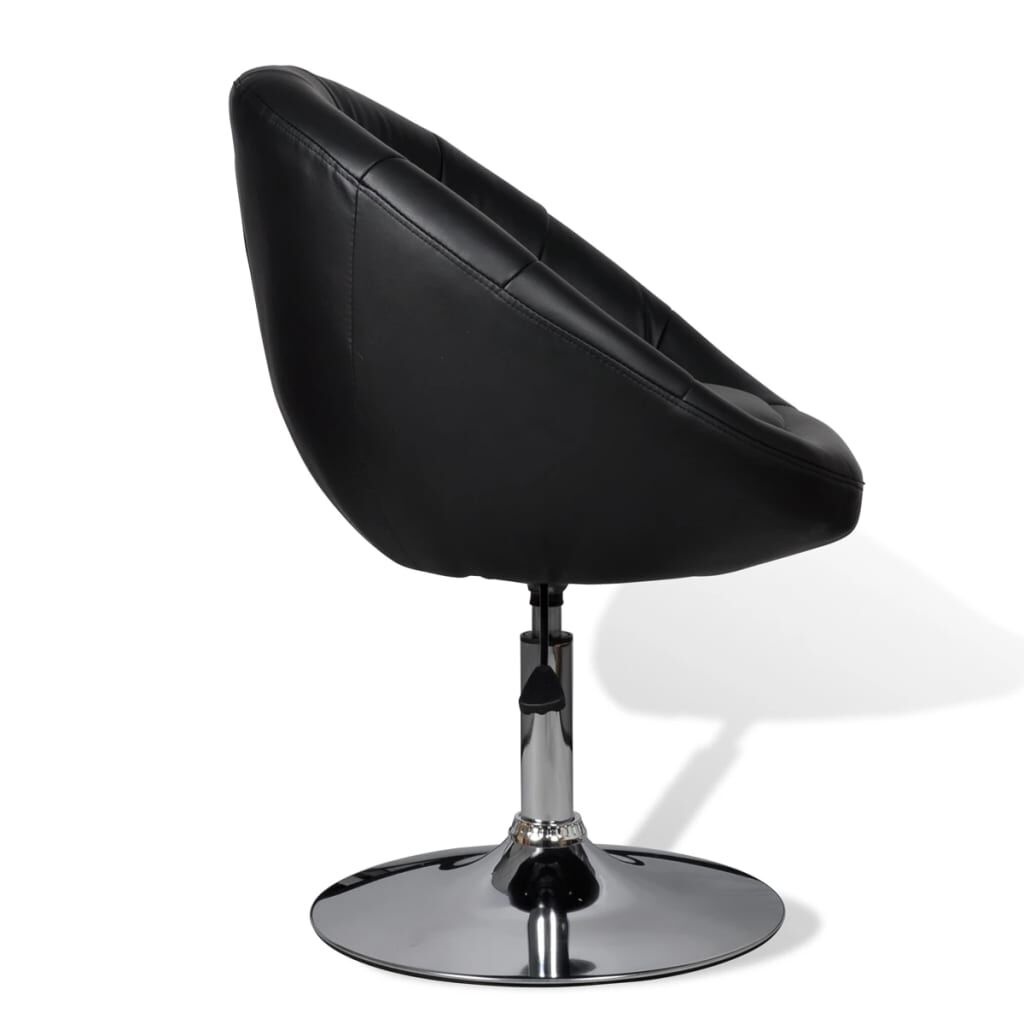 VidaXL Barstoelen Kunstleer Zwart (2 st.) - 57% Korting