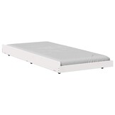 vidaXL Bedframe Wit Grenenhout 75x190 cm - 76% Korting