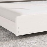 vidaXL Bedframe Wit Grenenhout 75x190 cm - 76% Korting
