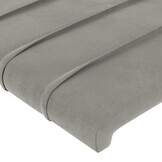 vidaXL Hoofdbord Fluweel Lichtgrijs - 49% Korting