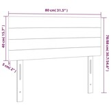 vidaXL Hoofdbord Fluweel Lichtgrijs - 49% Korting