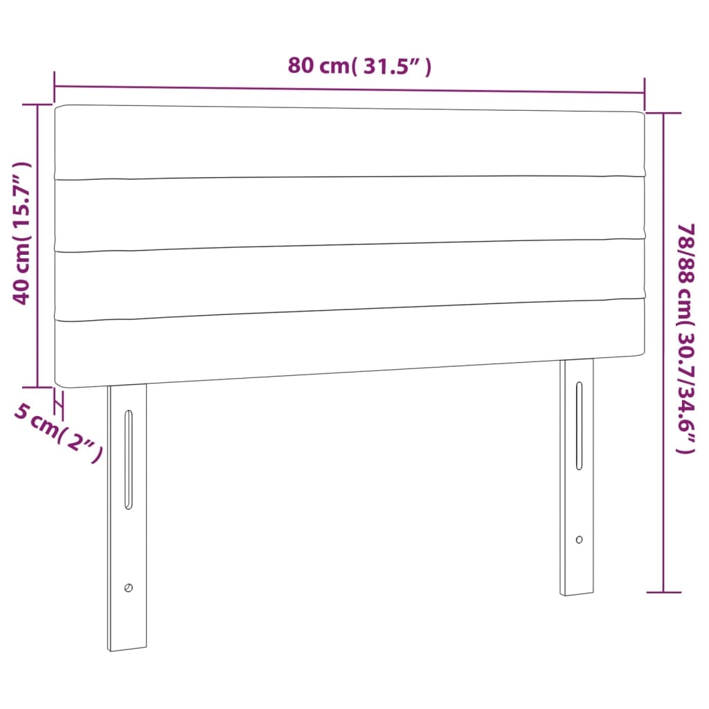 vidaXL Hoofdbord Fluweel Lichtgrijs - 49% Korting