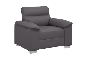 Comfortabele Sofastoel Grijs Kunstleer - 68% Korting