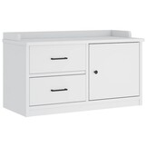 VidaXL Gangbank SANDNES Wit - 56% Korting!