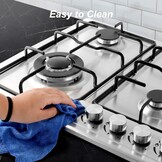 Gaskookplaat RVS 4 Brander - Propaan/Aardgas - 37% Korting!