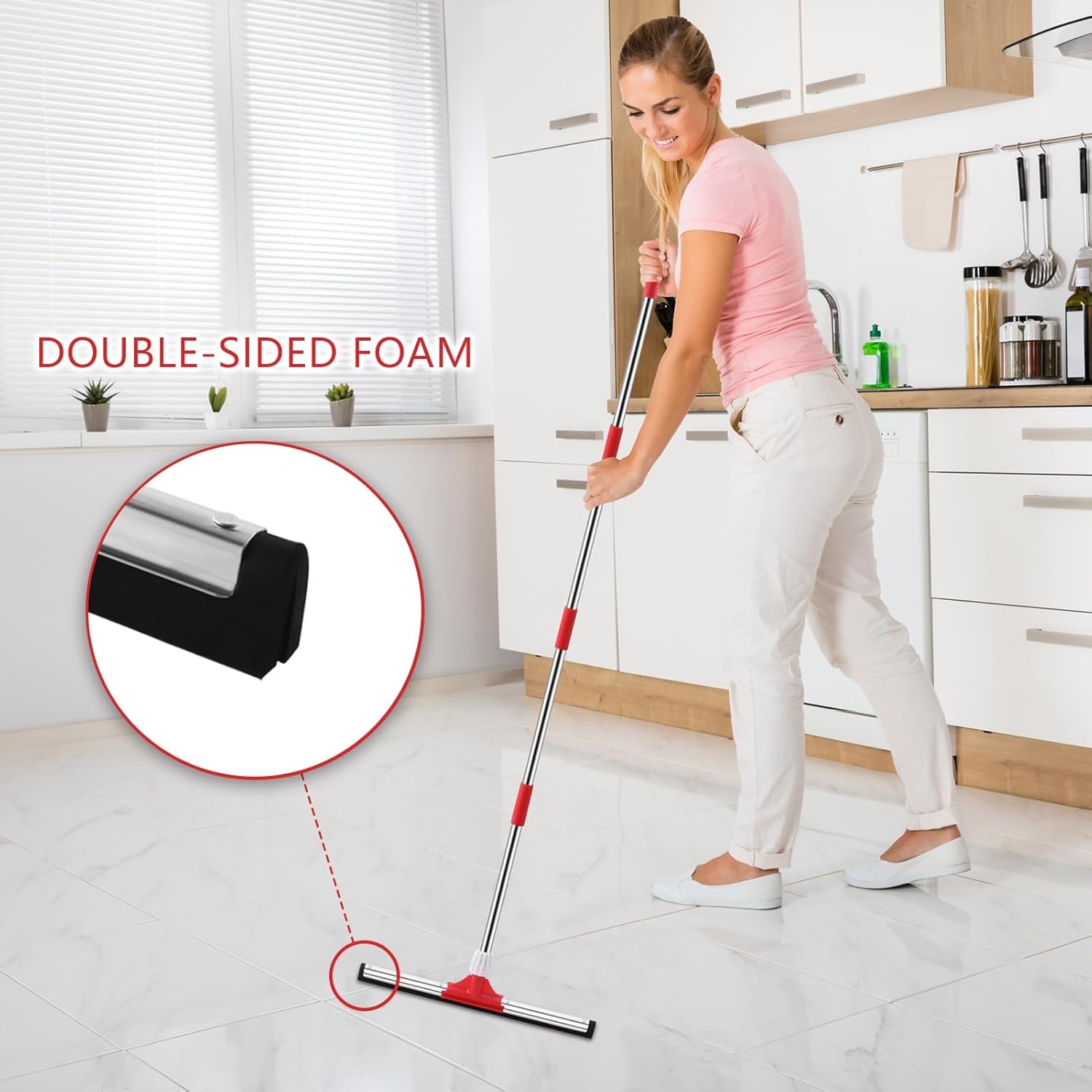 Vloerwisser 43cm met Telescoopsteel - 45% Korting!