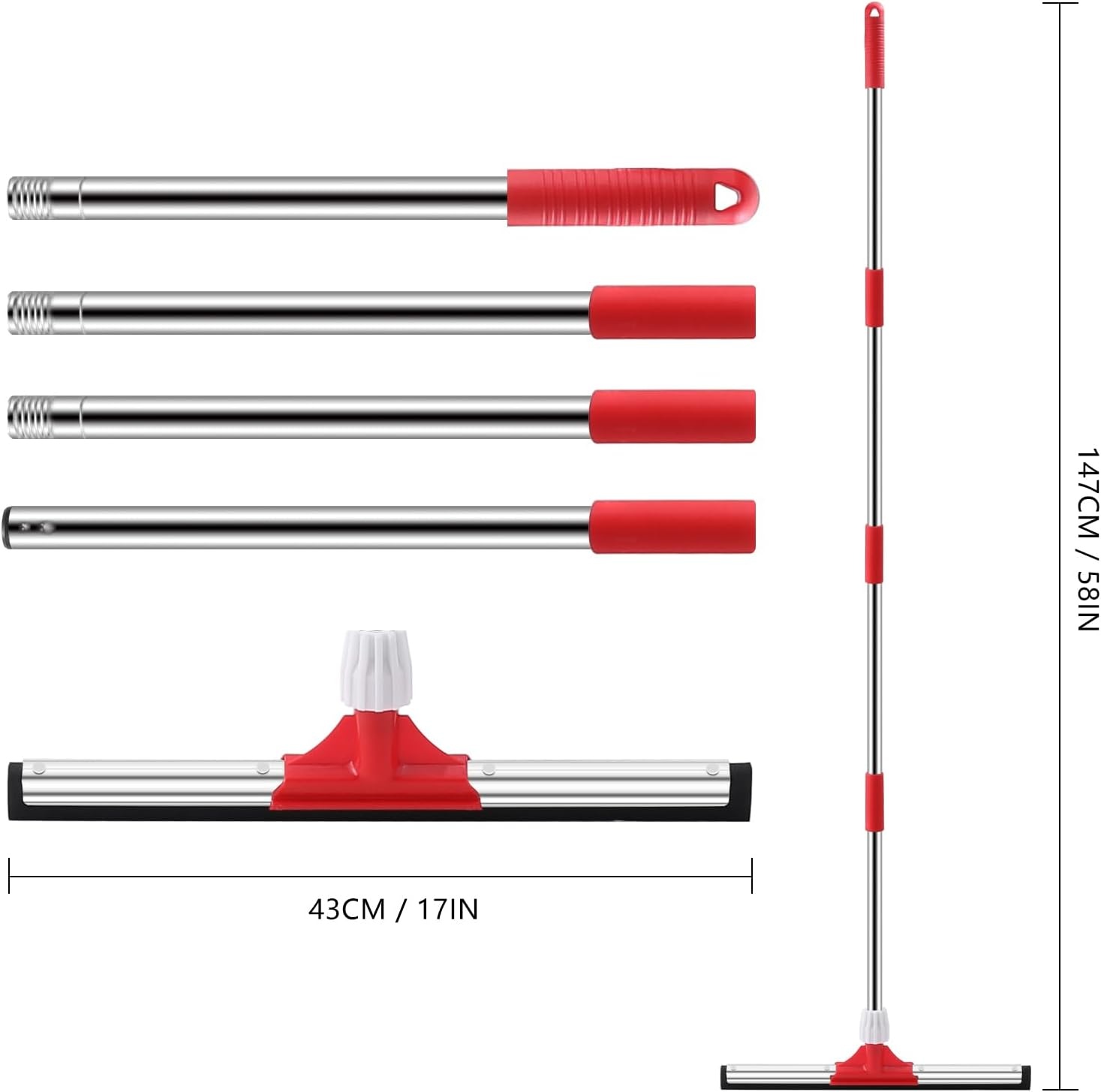 Vloerwisser 43cm met Telescoopsteel - 45% Korting!