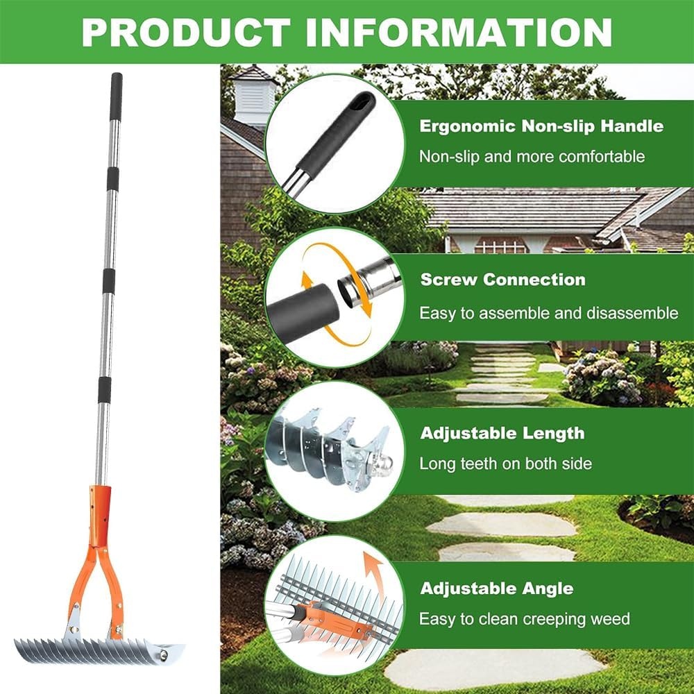 Dubbelzijdige Hark Koolstofstaal - Gazononderhoud met 56% Korting!