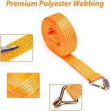 Spanbanden 10x 5000kg 8m 50mm Oranje - 37% Korting