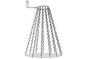 vidaXL Kerstboomverlichting Net 150 LED's Koudwit - 56% Korting!