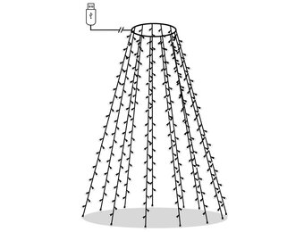 vidaXL Kerstboomverlichting Net 150 LED's Koudwit - 56% Korting!