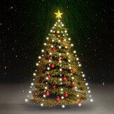 vidaXL Kerstboomverlichting Net 150 LED's Koudwit - 56% Korting!