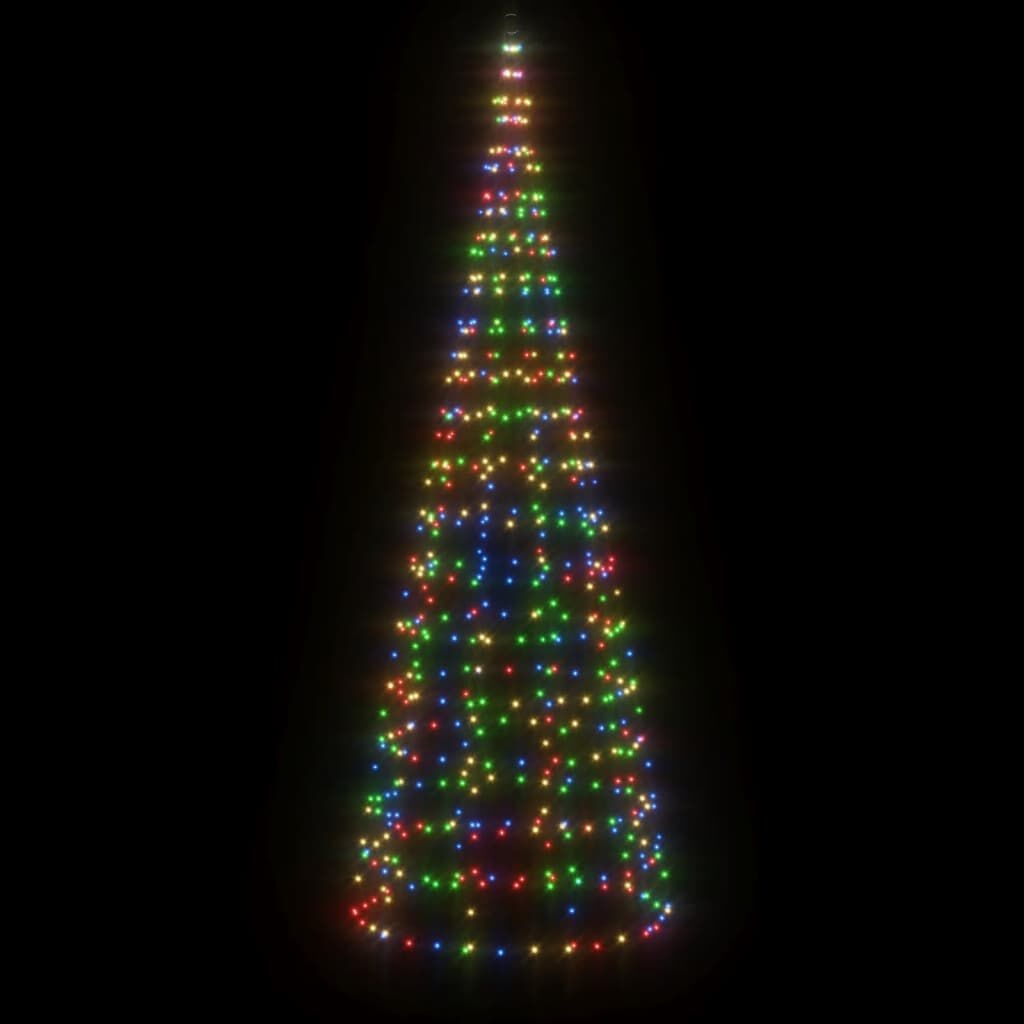 vidaXL LED Kerstboom 300 cm Kleurrijk - 60% Korting