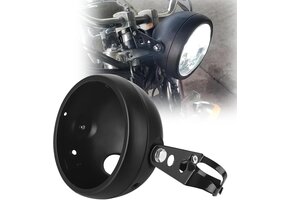 Zwarte Motor Koplamp Behuizing 5.75" Aluminium (39% korting)