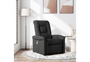 vidaXL Massagestoel Stof Zwart - 63% Korting!