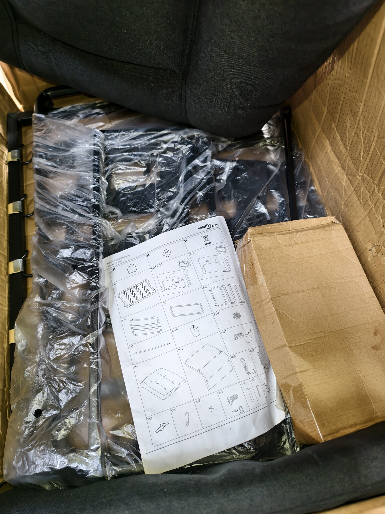 VidaXL Massagestoel Stof Zwart - 59% Korting!