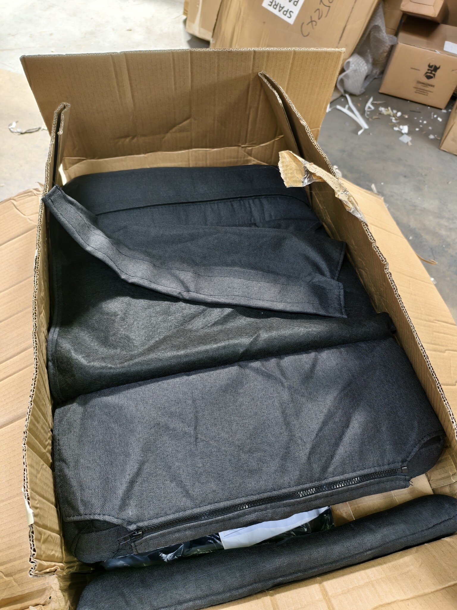 VidaXL Massagestoel Stof Zwart - 59% Korting!