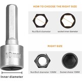 Dopsleuteladapter Set: 14 Delig, CR-V, Magnetisch - Nu 34% Korting!