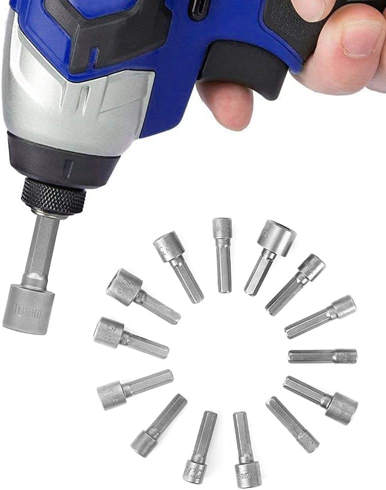 Dopsleuteladapter Set: 14 Delig, CR-V, Magnetisch - Nu 34% Korting!