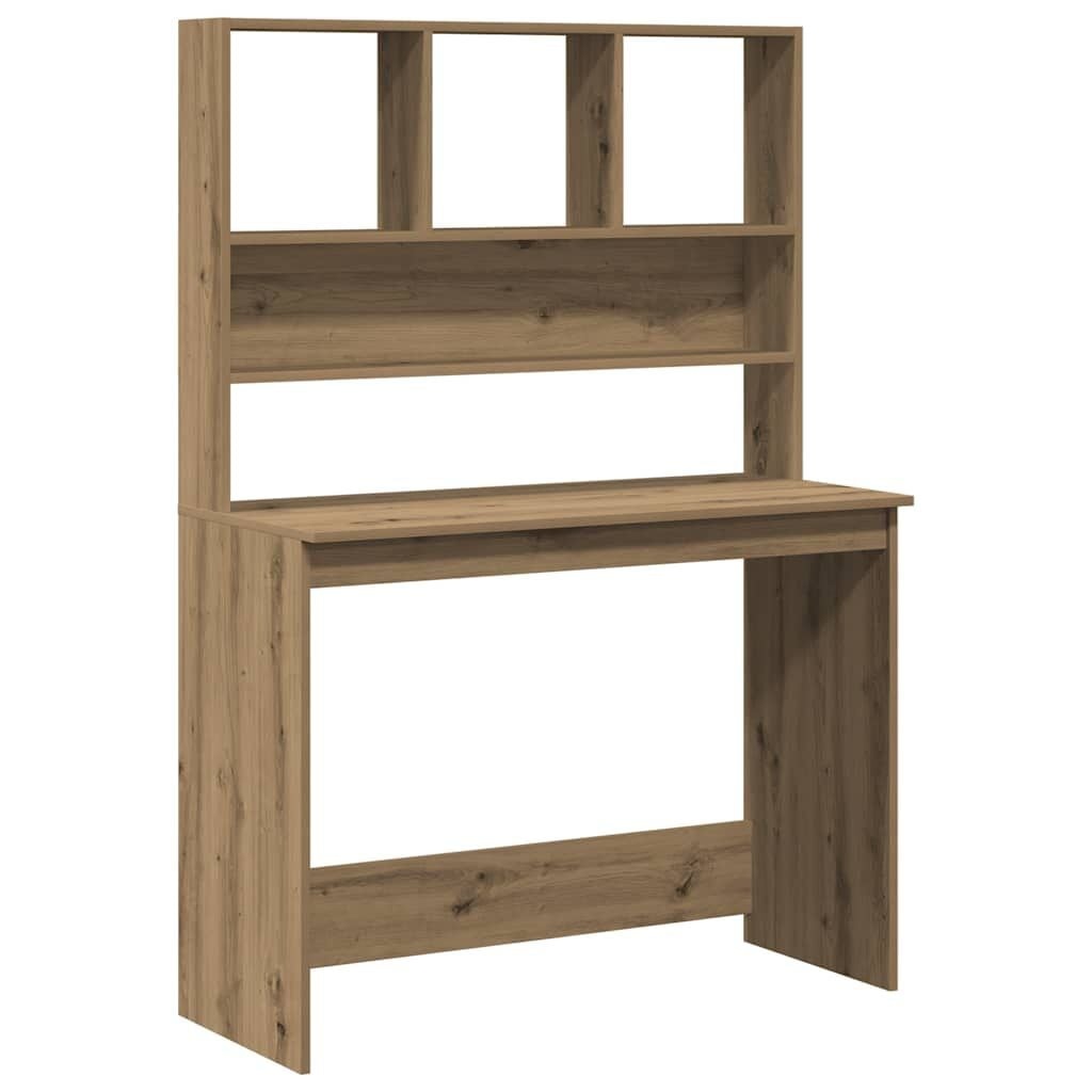 Bureau met schappen, Artisanaal Eiken, 102x45x148 cm - 52% Korting!