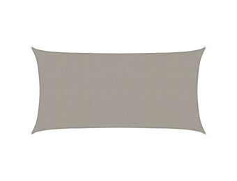vidaXL Zonnezeil Rechthoekig 2,5x5m HDPE Lichtgrijs - 40% Korting!