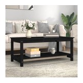 VidaXL Salontafel Grenenhout Zwart - 77% Korting