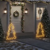 vidaXL Kerstboom Verlichting - 115 Warmwitte LED's, 90cm - 67% Korting
