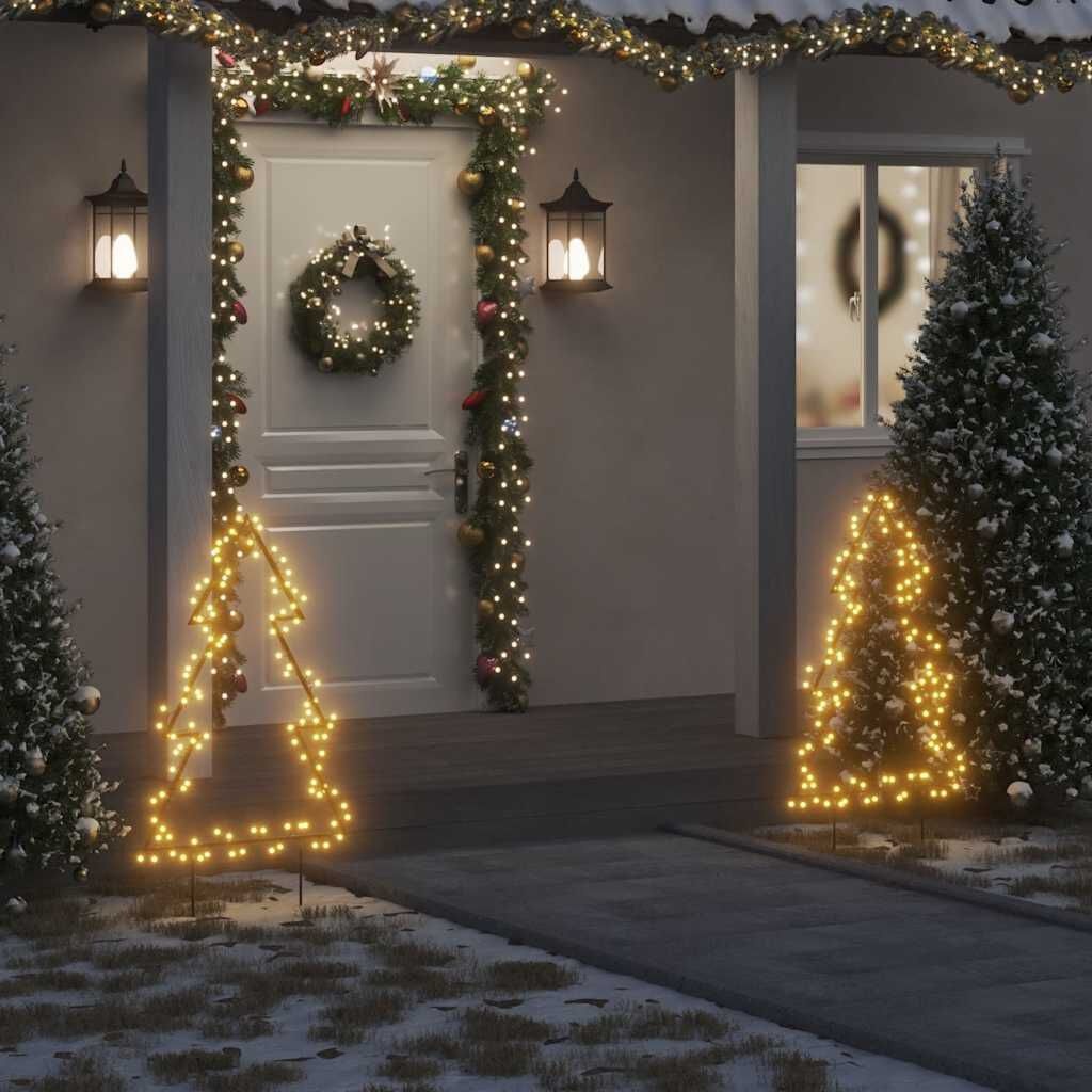 vidaXL Kerstboom Verlichting - 115 Warmwitte LED's, 90cm - 67% Korting