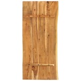 Massief Acaciahout Wastafelblad 140x52cm - 76% Korting