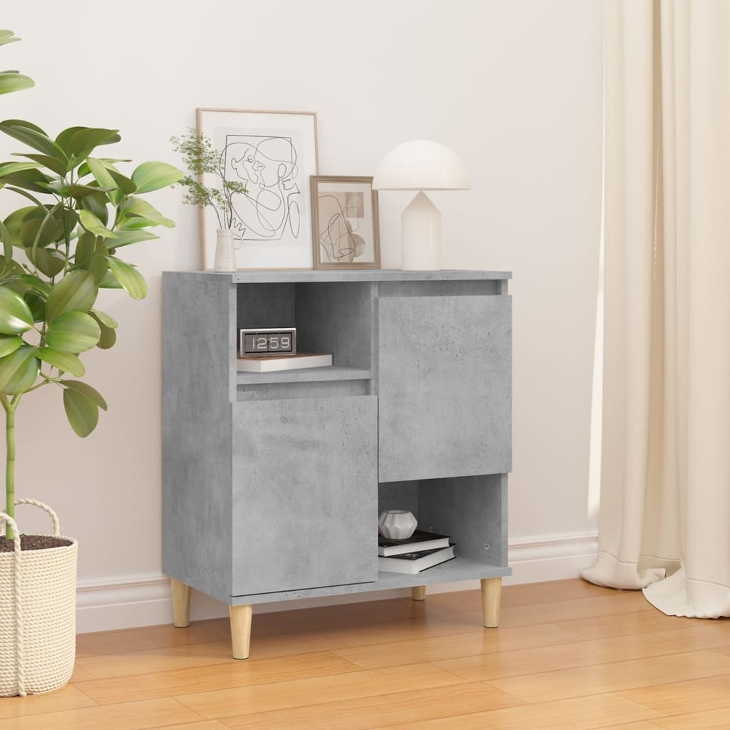 Dressoir Betongrijs Bewerkt Hout (60x35x70 cm) - 60% Korting