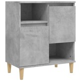 Dressoir Betongrijs Bewerkt Hout (60x35x70 cm) - 60% Korting
