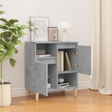 Dressoir Betongrijs Bewerkt Hout (60x35x70 cm) - 60% Korting