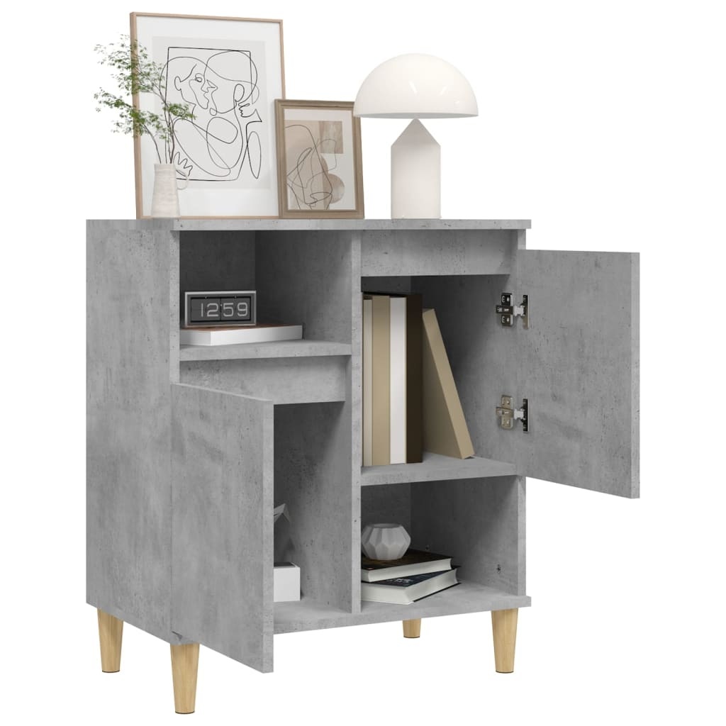 Dressoir Betongrijs Bewerkt Hout (60x35x70 cm) - 60% Korting