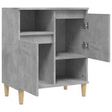 Dressoir Betongrijs Bewerkt Hout (60x35x70 cm) - 60% Korting